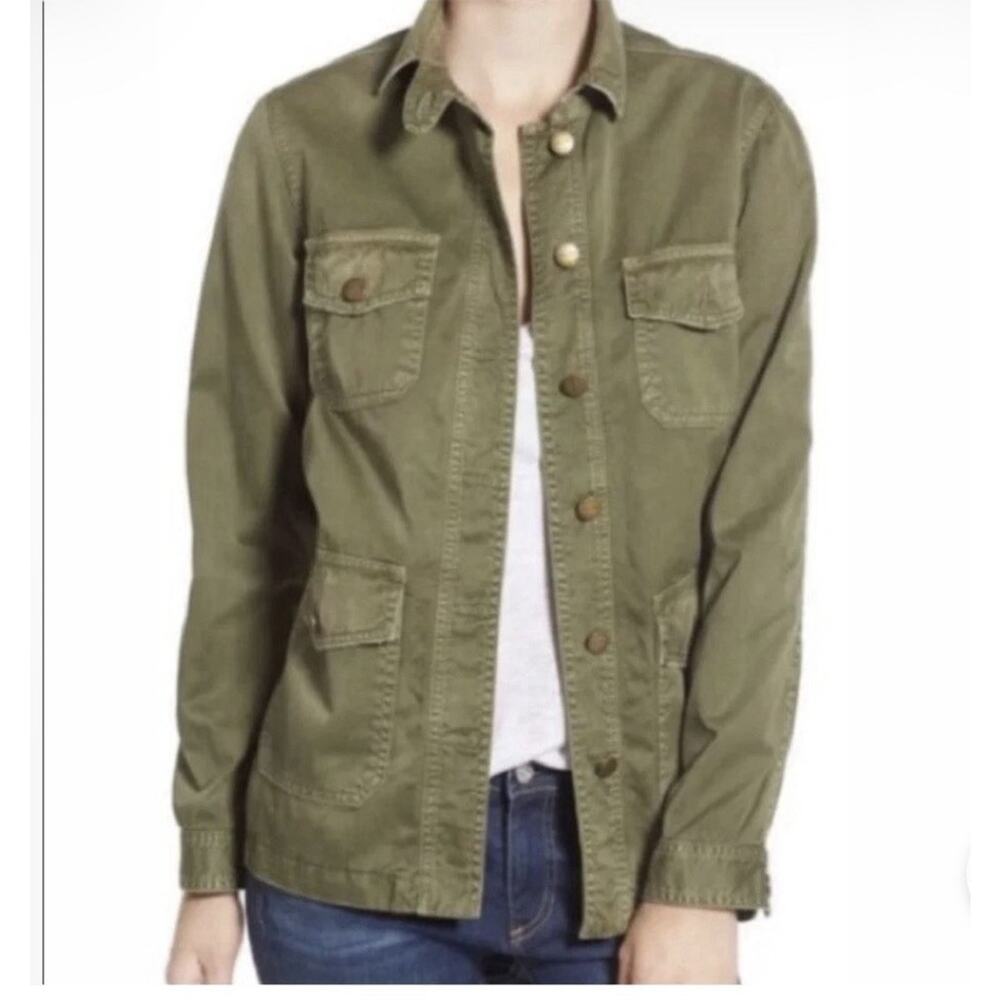 Current Elliott The Commander Jacket in Army Green military Sz (2) Small/Medium